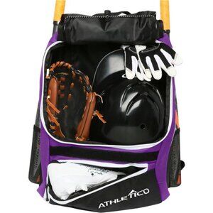 Baseball Bat Bag - Backpack for Baseball, T-Ball & Softball Equipment & Gear